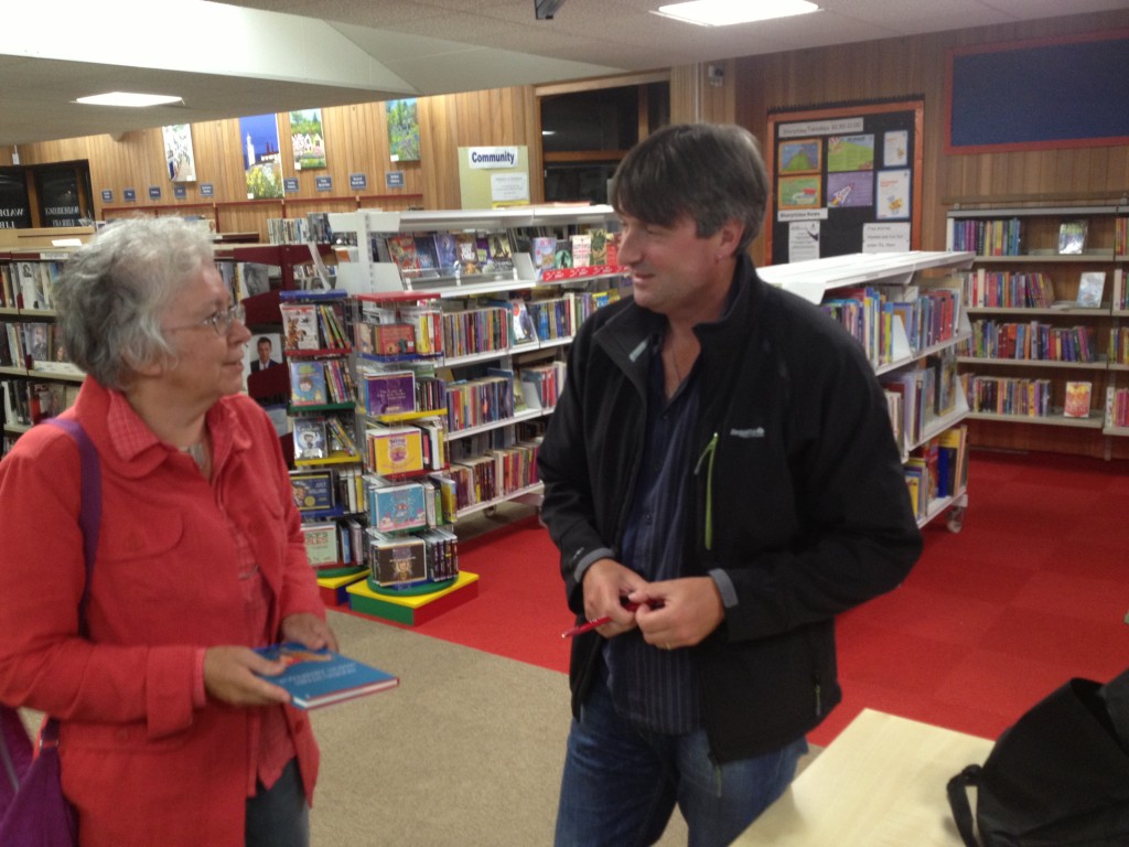 Diana with Simon Armitage