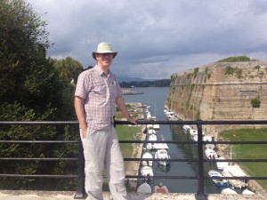 Kevin on the bridge to the Old Fort